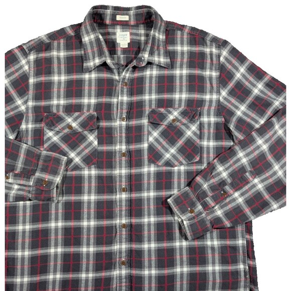 J.CREW Other - J Crew Mens XL Cotton Flannel Work Shirt Plaid Button Down Long Sleeve Soft